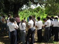 Compost demonstration at Centro Madre, Barlovento