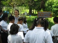 Medicinal plants demonstration by Didi Ananda Sadhana at Centro Madre, Barlovento Prout